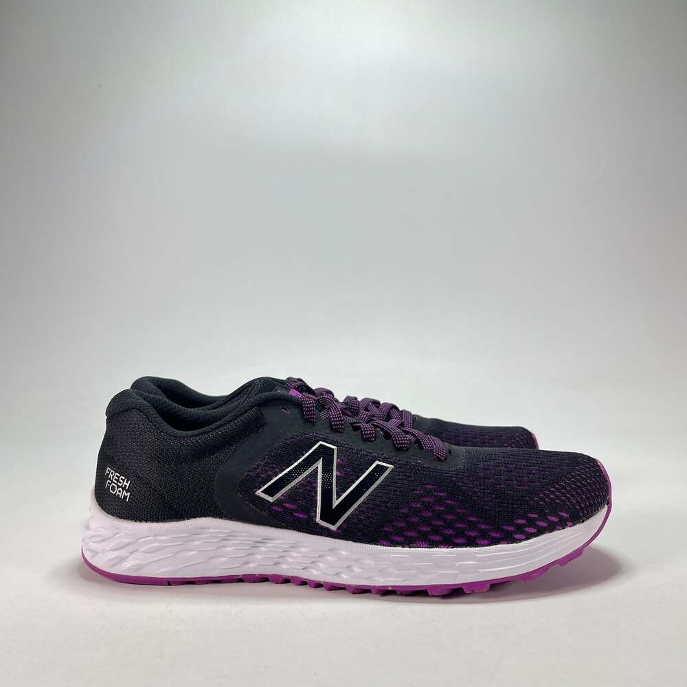 New Balance Fresh Foam Arishi V4 Black Purple Running Shoes Women's Size 9